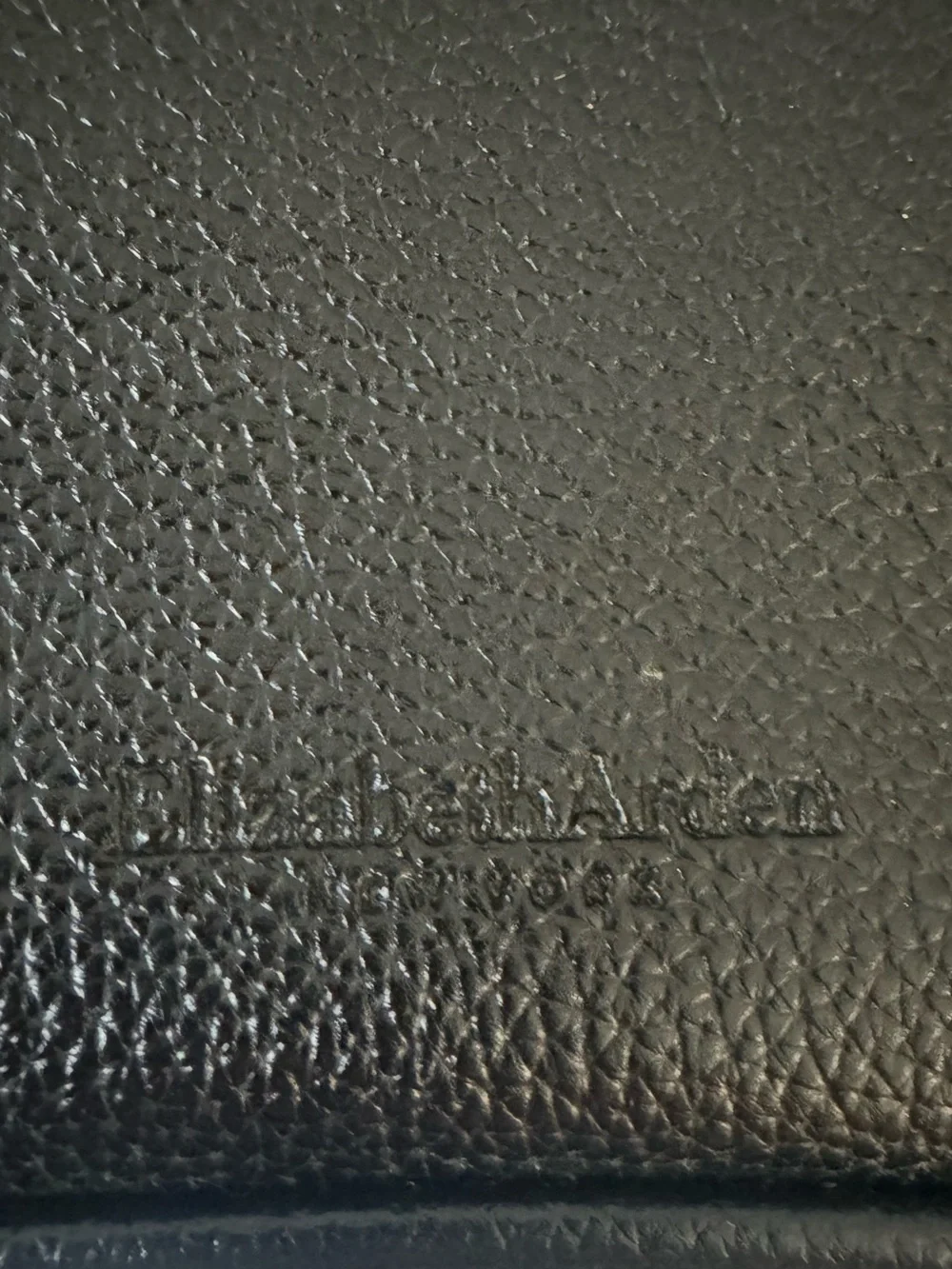 Elizabeth Arden Black Leather Bag